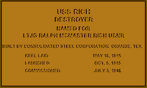 Commissioning Plaque